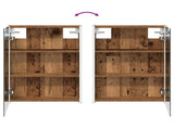Bathroom Cabinet Set 5 pcs Old Wood 43 x 11.5 x 60.5 cm 3406293
