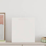 Paper Bags 250 pcs with Handles White 45x17x48 cm 4101625