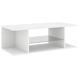 TV Cabinet with LED Lights White 90x39x30 cm 804238