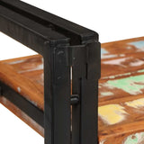 Bedside Table 2 pcs Brown and Black Solid Reclaim wood 4016733