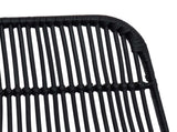 Bar Stool 2 pcs Black 44 x 55 x 109 cm Rattan and Steel 42033211