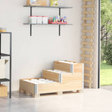 3-Tier Raised Bed 120x80 cm Solid Wood Pine 4010309