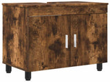 Bathroom Vanity Unit Smoked Oak 60 x 35 x 60 cm Engineered Wood 889400