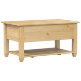 Coffee Table with Drawers Corona 85x50x45 cm Solid Wood Pine 4002772