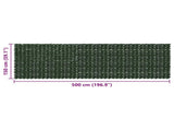Balcony Screen with Leaves Dark Green 500 x 150 cm 42040635