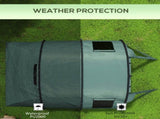 Two Room Tunnel Tent Camping Tent for 3-4 Man with Windows, Covers, Carry Bag, for Fishing, Hiking, T3398P348993