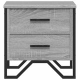 Bedside Cabinet Grey Sonoma 40x41x40 cm Engineered Wood 848510