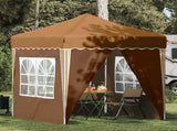 Pop-up Party Tent 195 x 195 x 245 cm Beige Oxford Fabric 42019738