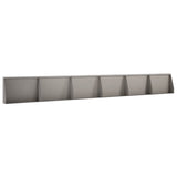 Retaining Wall 6 pcs 60 x 12 x 40 cm Weathering Steel Rusty 3449169