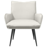 Armchair White Faux Leather 42047743