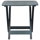 48791 Folding Garden Table Green 79x72x70 cm Plastic