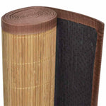 Rug Bamboo 160x230 cm Brown 245823