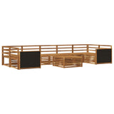 Outdoor Sofa Set 8 pcs Natural Solid Acacia Wood 3383132