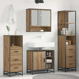 Bathroom Furniture Set 4 pcs Artisan Oak Engineered Wood 3402543
