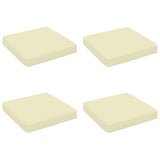 4-Piece Seat Cushions VUGHT 4 pcs 100% Polyester Cream 946284