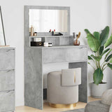 Bedroom Dressing Tables Concrete Grey 80 x 39.6 x 135 cm 888980