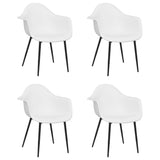 Dining Chairs 4 pcs White PP 338074