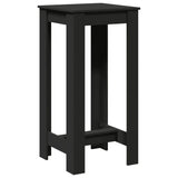 ZNTS Bar Table Black 51x50x103.5 cm Engineered Wood 854401