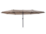 4.6m Double-Sided Patio Parasol Sun Umbrella-Tan T3398P318673