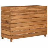 Raised Bed 100x40x72 cm Recycled Teak Wood and Steel 47428