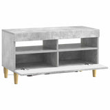 LED TV Cabinet Concrete Grey Engineered Wood 897218