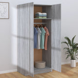 Wardrobe Grey Sonoma 80x50x180 cm Engineered Wood 815352