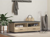 Hall Bench with Cushion with Drawer Sonoma Oak 100 x 38 x 46 cm 891466
