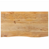Table Top Live Edge 100x60x2.5 cm Solid Wood Mango 370454