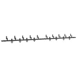 Sliding Door Hardware Kit 427 cm Steel Black 3295756
