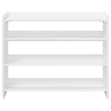 Shoe Rack White 80x25x62 cm Engineered Wood 859914