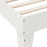 Bookcase Bed without Mattress White 100x200cm Solid Wood Pine 3324545