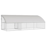 Chicken Cage 3 pcs Silver 600 x 200 x 200 cm Galvanised Steel 3368320