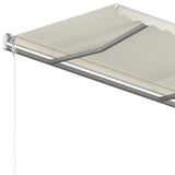 Manual Retractable Awning with Posts 3x2.5 m Cream 3069897