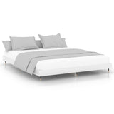 Bed Frame without Mattress High Gloss White 200x200 cm 832111