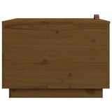 Storage Boxes with Lids 3 pcs Honey Brown Solid Wood Pine 818248
