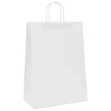 Paper Bags 250 pcs with Handles White 32x17x44 cm 4101622