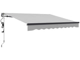 2.5 x 2m Electric Awning with Remote Controller, Aluminium Frame DIY Retractable Awning, UV30 Sun T3398P314734