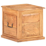 Chest Natural wood Solid acacia wood Small Storage Chest Square 289649