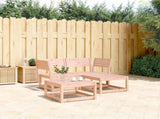 3 Piece Garden Sofa Set Solid Wood Douglas 3216988
