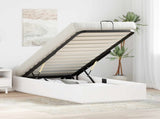 Ottoman Bed Frame White 75 x 190 cm Solid Pine Wood 3418724