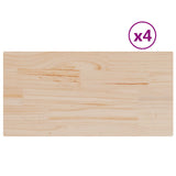 Table Tops 4 pcs 90x45x2.5 cm Rectangular Solid Wood Pine 847435