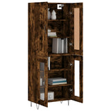 Highboard Smoked Oak 69,5x34x180 cm Engineered Wood 3199654