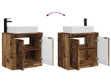 Bathroom Vanity with Sink Old Wood 54 x 35 x 83 cm 890166