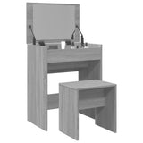 Dressing Table and Stool Grey Sonoma 60x40x113,5 cm 848218