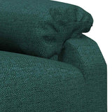 Massage Chair Dark Green Fabric 342464