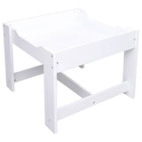 Children's Table with 2 Chairs White MDF 80283