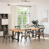 Dining Table Legs Black 2 pcs 80x cm Steel 4013312