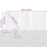Welded Wire Fence with Spikes 50 x 1.6 m 3353289