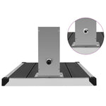 ZNTS Outdoor Shower with Tray WPC Stainless Steel 3051290