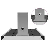 ZNTS Outdoor Shower with Tray WPC Stainless Steel 3051290